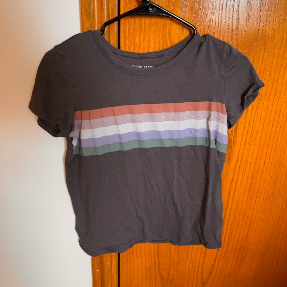 American Eagle Crop Tee